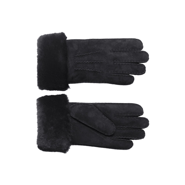 fiebig handschuhe Fingerhandschuhe Schafsfell schwarz - fiebig