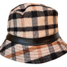 Bucket Hat Karo camel - faustmann GERMANY - hutwelt