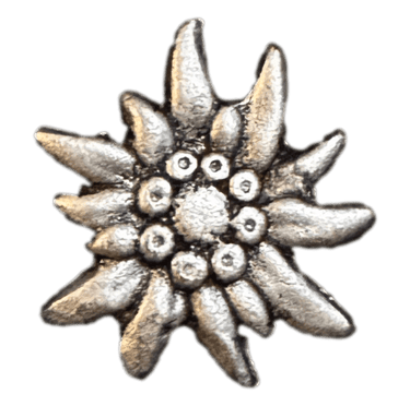 Gaudiknopf Edelweiß altsilber - Gaudiknopf - hutwelt