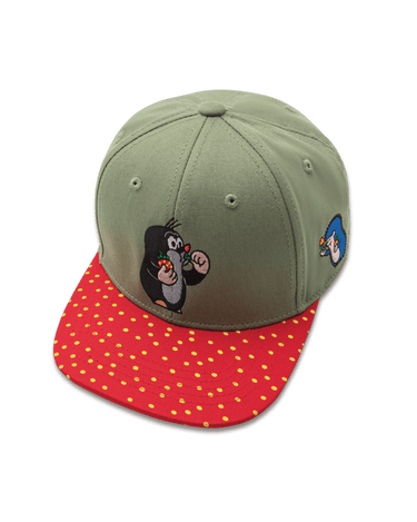 Koaa – Der kleine Maulwurf "Erdbeere" – Snapback green/red: 3 - 8 Years - koaa - hutwelt