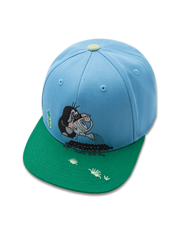 Koaa – Der kleine Maulwurf "Frühling" – Snapback blue/green: 3 - 8 Years - koaa - hutwelt