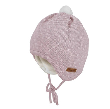 Maximo Babymütze Pünktchen Minipompon rosa - MAXIMO - hutwelt