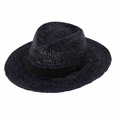 Traveller Raffia Crochet schwarz - fiebig - hutwelt