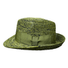 Trilby Raffiahut Crochet grün - faustmann GERMANY - hutwelt