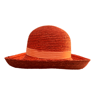 Strohhut orange Summer - hutwelt - hutwelt