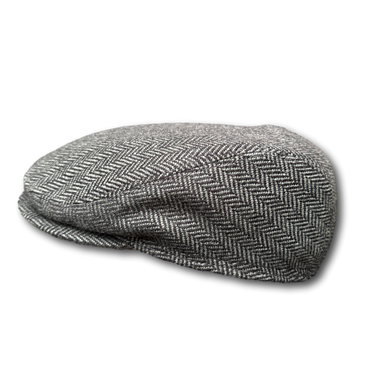 Bullani Sportmütze Fischgrät German Wool mit Ohrenklappen