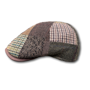 Flat cap check patchwork Henry