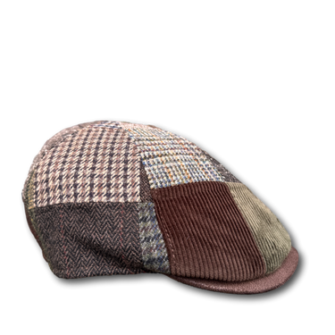 Flat cap check patchwork Henry