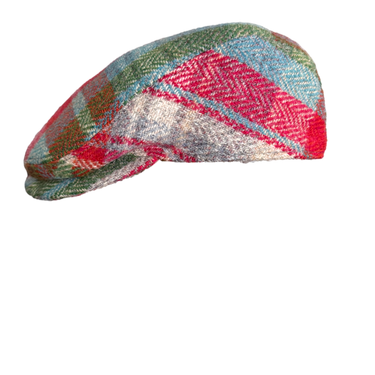 Bullani flat cap check Harris Tweed