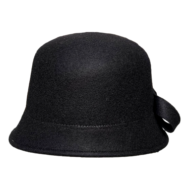 Bronté Cloche Hat Lizzy Bow black