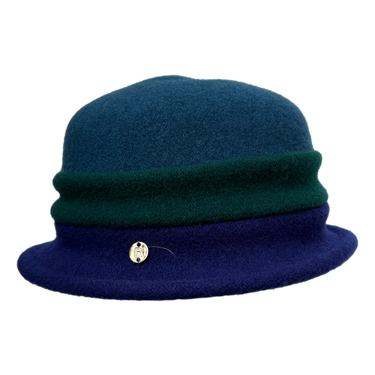 Women's wool hat with piping