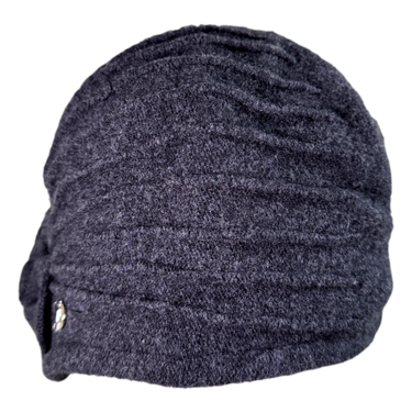 Women's wool hat with piping