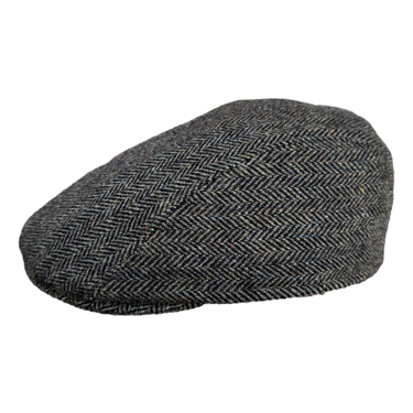 Flatcap Fischgrät loden