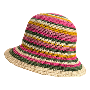 Raffia Glocke Crochet Stripes