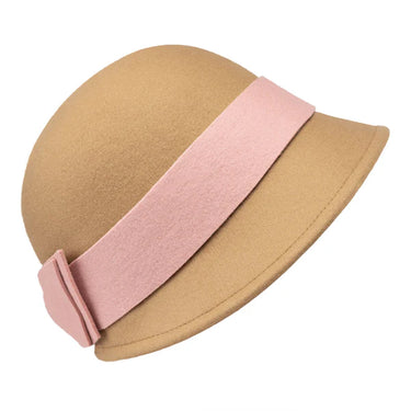 Bronté Cloche Hat Sophia camel-rosa