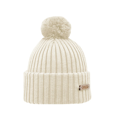 Superyellow KIDE Merinowolle Mütze off white