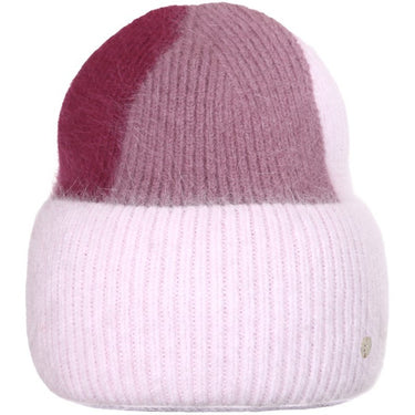 Knitted hat with glitter flowers