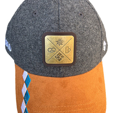 Bavarian Caps Curved Cap Kreizweis: Oktoberfest Edition dunkelgrau - Bavarian Caps - hutwelt