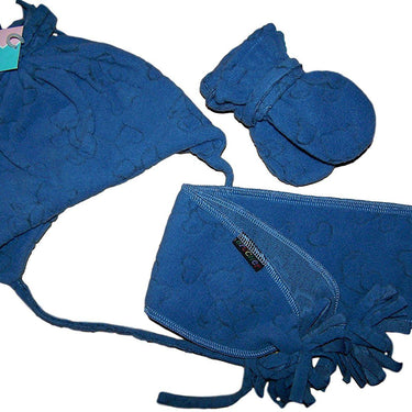 Brücher Babyset in blau mit Bärchen 3 - teilig aus Fleece - Brücher - hutwelt