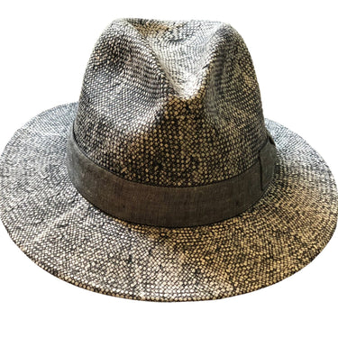 Fedora Strohhut Paper schwarz/weiss - faustmann GERMANY - hutwelt