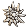 Gaudiknopf Edelweiß altsilber - Gaudiknopf - hutwelt