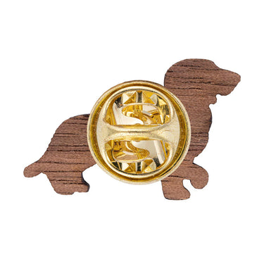Gaudiknopf Dackel Holz Pin