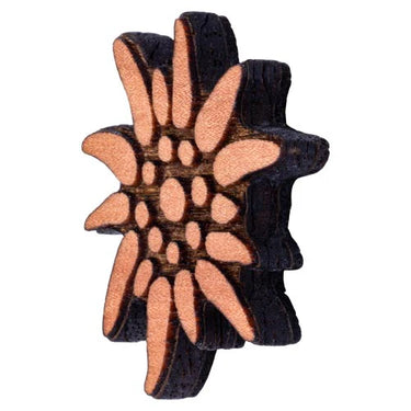 Gaudiknopf Edelweiß Holz Pin