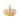 Gaudiknopf Pin Krone gold