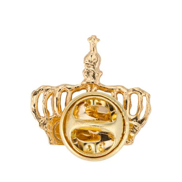 Gaudiknopf Pin Krone gold