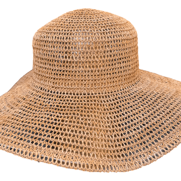GREVI Strohhut Samantha mit Lochmuster camel - GREVI - hutwelt