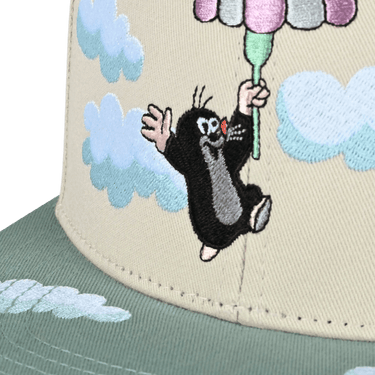 Koaa – Der kleine Maulwurf "Über den Wolken" – Snapback beige/blue - koaa - hutwelt