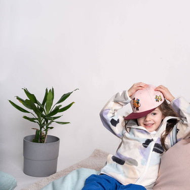 Koaa – Die Maus "Frühling" – Snapback pink/purple: 1 - 3 Years - koaa - hutwelt