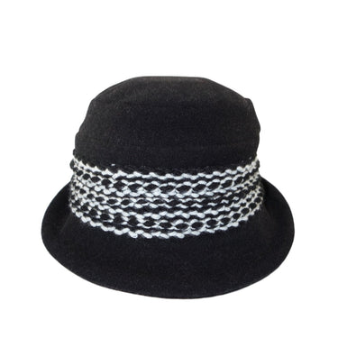 Mayser Hut mit Strickkombi schwarz - Mayser - hutwelt
