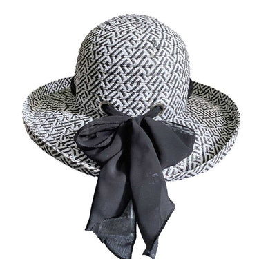 Paper Strohhut Maja black&white - hutwelt - hutwelt