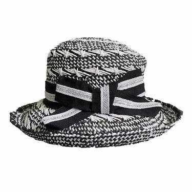 Paper Strohhut Tilda black&white - hutwelt - hutwelt