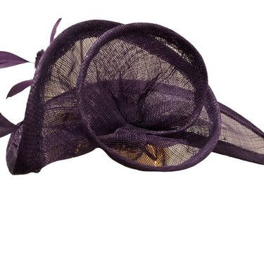 Sinamay Fascinator mit Federn - hutwelt - hutwelt