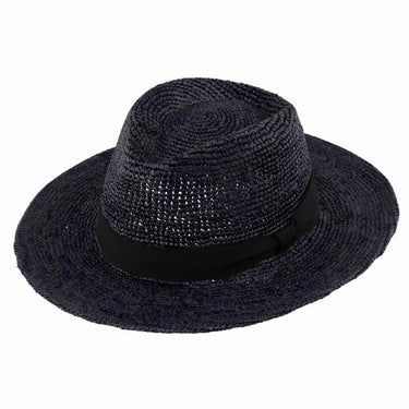 Traveller Raffia Crochet schwarz - fiebig - hutwelt