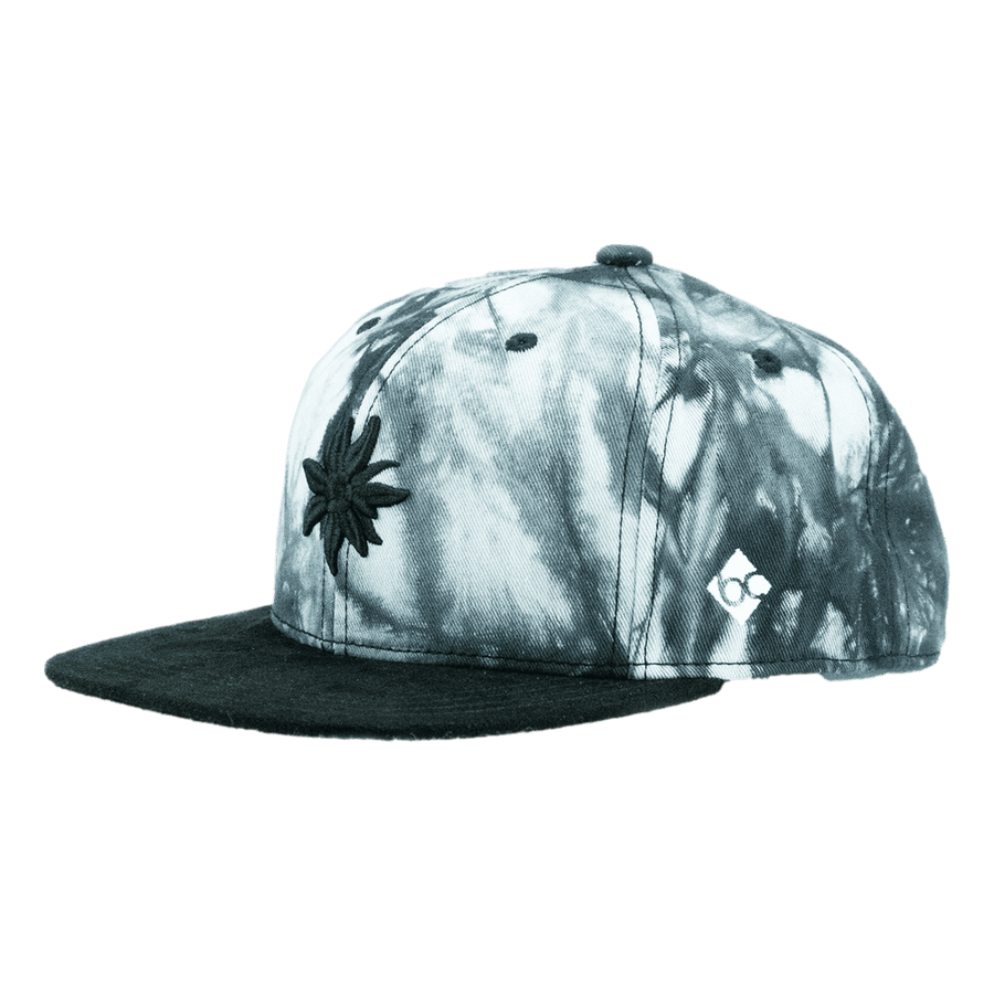 Bavarian Caps Edelweiß Batik schwarz Snapback Bavarian Caps hutwelt