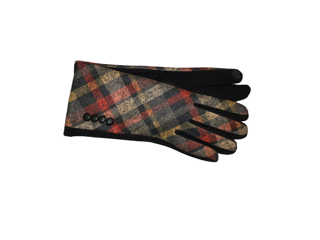 Jersey Handschuhe Karo mit Touch Funktion-Hutwelt-hutwelt