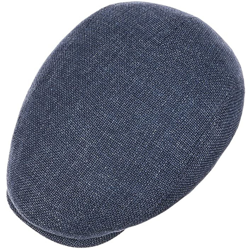 Stetson Taleco Wool Flatcap mit Leinen blau Stetson hutwelt