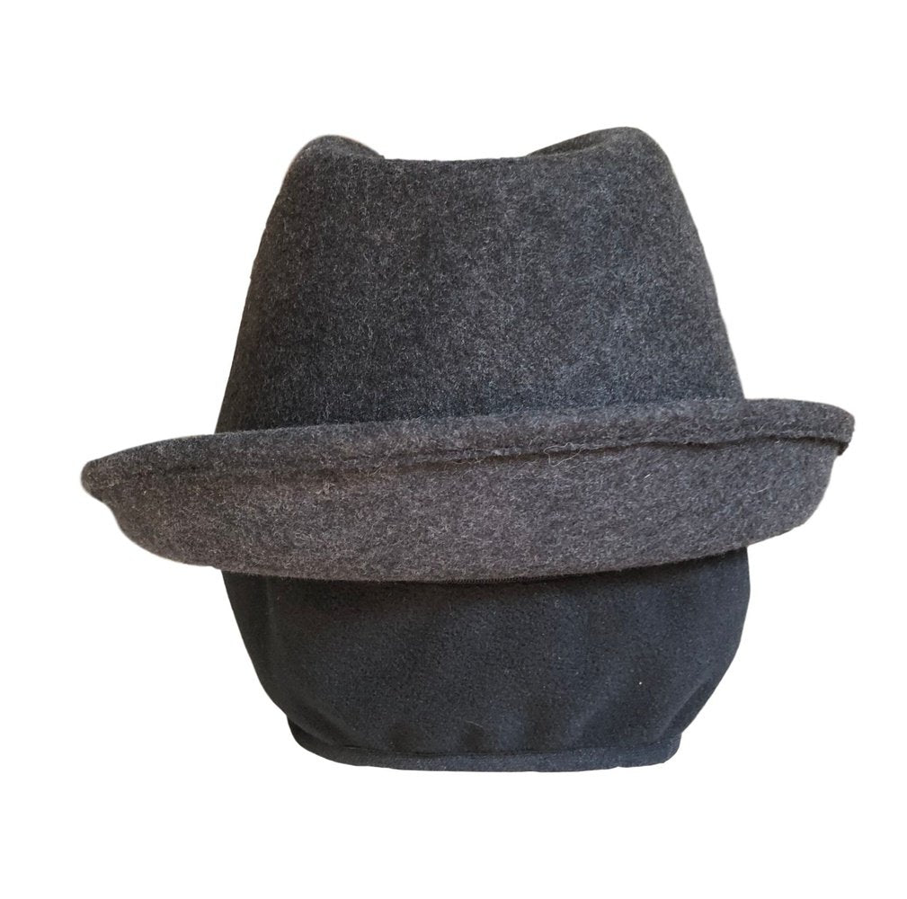 Capo Trilby Hut mit Ohrenklappen anthrazit-Capo-hutwelt