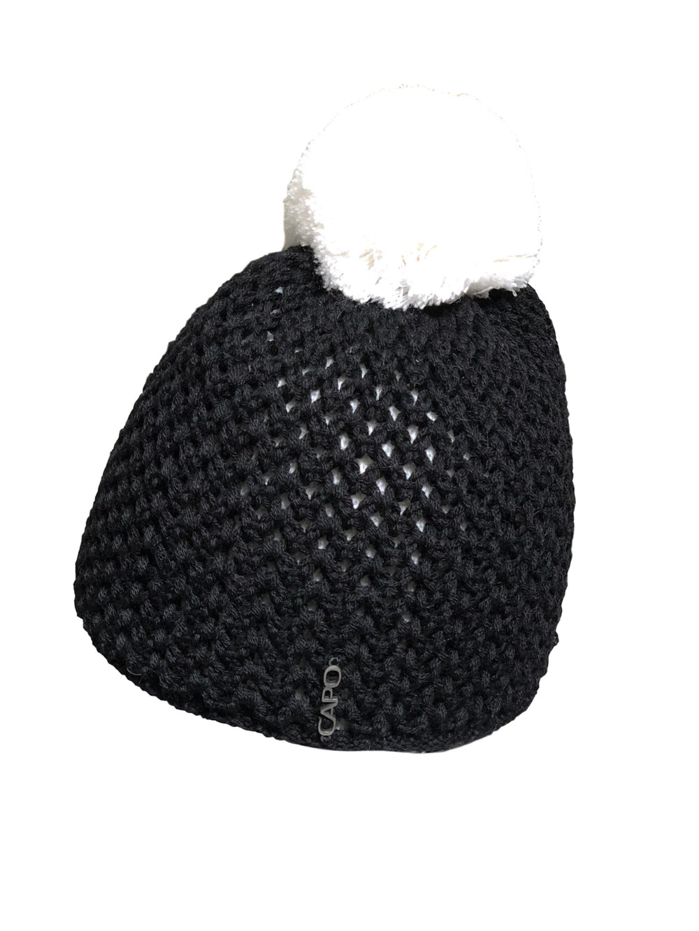 Capo winterwarme Strickmütze mit Bommel aus Wolle-Capo-hutwelt