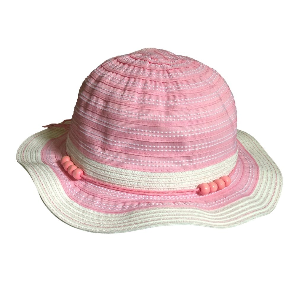 Döll Hut Mädchen Stoffhut mit Paper in rosa-Döll-hutwelt