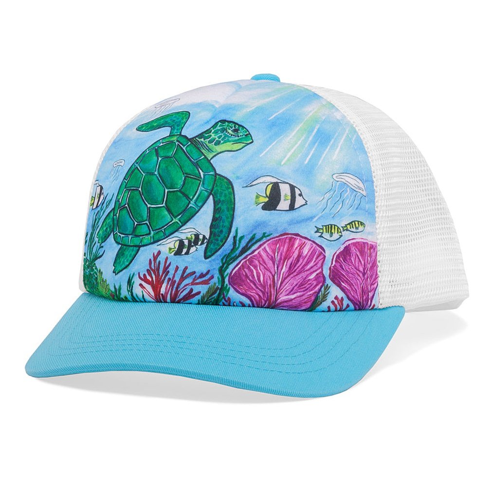 Sunday Afternoons Kids Artist Series Trucker Cap Sea Turtle Sunday Afternoons hutwelt