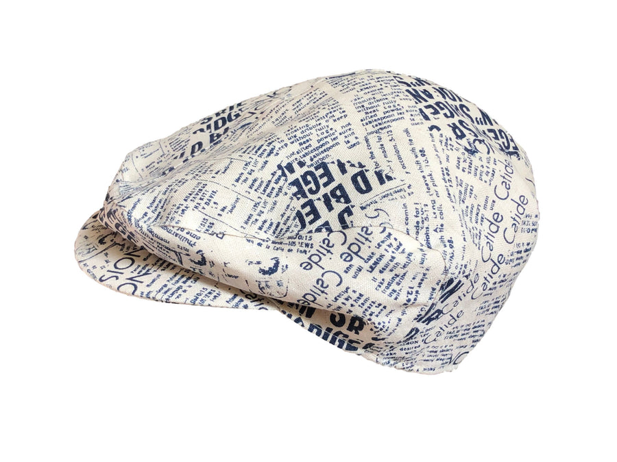 Leinencap Flatcap Zeitung-Hutwelt-hutwelt