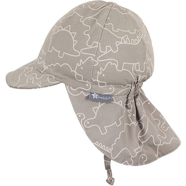 Sterntaler Schirmmütze Dino rauchgrau mit Nackenschutz UV - 30+ - Sterntaler® - hutwelt