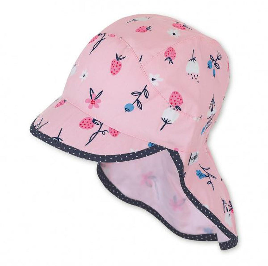 Sterntaler Schirmmütze mit Nackenschutz rosa-hutwelt