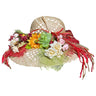 Strohhut mit Blumendeko - hutwelt - hutwelt