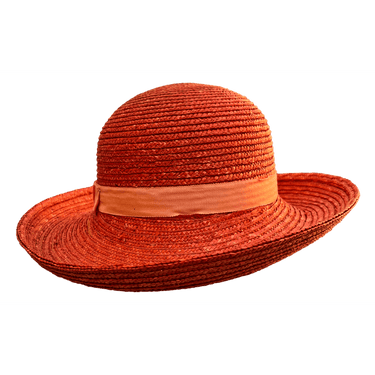 Strohhut orange Summer - hutwelt - hutwelt