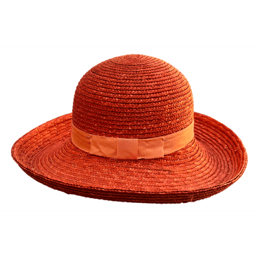 Strohhut orange Summer - hutwelt - hutwelt